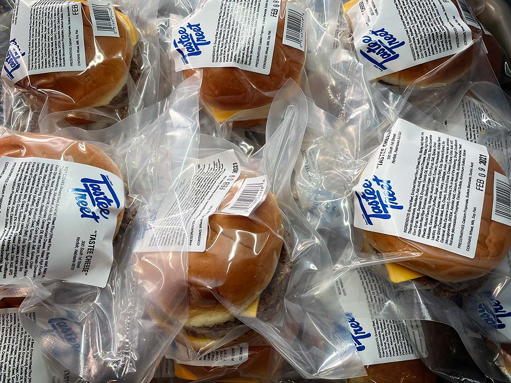 Tastee Cheese sandwiches ready for to go and retail locations